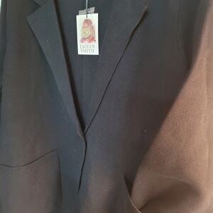 Black Knit Blazer By Jaclyn Smith